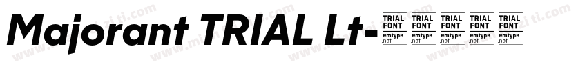 Majorant TRIAL Lt字体转换